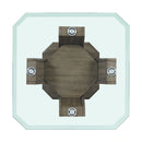 Dapper Square End Table Grey