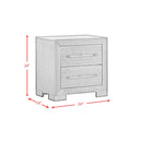 Allan 2-Drawer Nightstand in Black