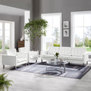 Loft 3 Piece Tufted Upholstered Faux Leather Set