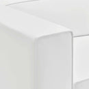 Mingle Vegan Leather Right-Arm Chair