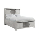 Scott Platform Storage Bedroom Set White Finish