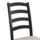 Tulane 6PC Dining Set with Table, 4 Chairs, and Bench in Oak and Black