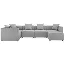 Saybrook Outdoor Patio Upholstered 6-Piece Sectional Sofa