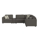 Options One 7PC Living Room Set in Palmer Plus Ash
