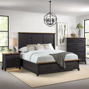 Montrose Storage Bedroom Set in Espresso & Brown