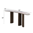 Console Table w/Natural Marble