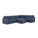 Flex 6-Seat Sectional with Narrow Arm and Storage Ottoman - 5000003821