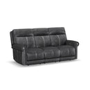 Alexander Power Reclining Sofa with Console, Power Headrest & Lumbar - 5000009309 - Michael's Discount Furniture