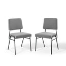Craft Dining Side Chair Upholstered Fabric Set of 2