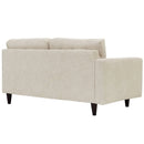 Empress Left-Facing Upholstered Fabric Loveseat