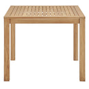 Farmstay 36" Square Outdoor Patio Teak Wood Dining Table