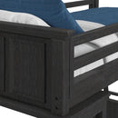 Hampton Kids Loft with Ladder and Desk with Speaker Bedroom Set