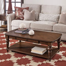 Bellevue Rectangular Coffee Table with Casters - Michael's Discount Furniture