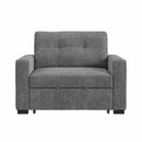 Homer Klicklak Chair W/Pull Out Bed in Clementine Grey