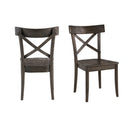 (D210-43C) Coronado- Side Chair (2/Ctn)- Chocolate