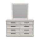 Avalanche Dresser and Mirror Set in Antique White
