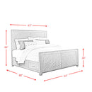 Jax Platform Storage Bedroom Set in Cherry