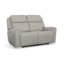 Barnett Power Reclining Loveseat with Power Headrests & Lumbar - Michael's Discount Furniture