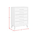Westland 5-Drawer Chest in Almond