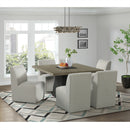 Jemma Standard Height Dining Set in Grey-Square Table and Four Chairs