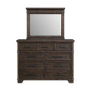 Colorado City Dresser and Mirror Set in Charcoal