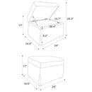 Winter Storage Ottoman
