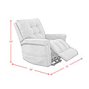 Pecos Power Motion Lift Chair in 15337-2 Ribbit Charcoal