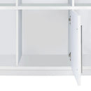 Wendolyn Wine Cabinet with Light in Glossy White