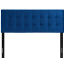 Lily Biscuit Tufted Full Performance Velvet Headboard