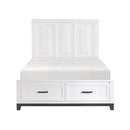 Garretson (3) Queen Platform Bed with Footboard Storage
