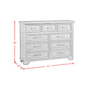 Colorado City 9-Drawer Dresser in Charcoal