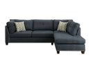 Sectional Sofa & Ottoman w/2 Pillows