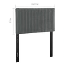 Keira Twin Performance Velvet Headboard
