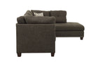 Sectional Sofa & Ottoman w/2 Pillows