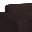 Destiny Chair with Wood Front in Pebble Brown