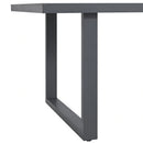 Playa Standard Height Dining Set in Dark Grey-Table and Four Chairs
