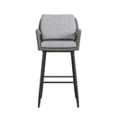 Bayhill Barstool with Grey Fabric in Black (2 Per Carton)