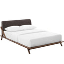 Luella Queen Upholstered Fabric Platform Bed