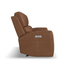 Linden Power Reclining Loveseat with Console & Power Headrests & Lumbar - 5000005147 - Michael's Discount Furniture