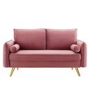 Revive Performance Velvet Loveseat