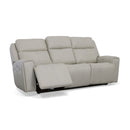 Barnett Power Reclining Sofa with Power Headrests & Lumbar - Michael's Discount Furniture