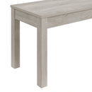 Eleanor Standard Height Dining Set in White-Rectangular Table and Four Chairs