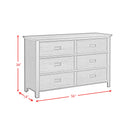 Hampton Kids 6-Drawer Dresser