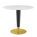 Zinque 36" Artificial Marble Dining Table