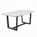 Madan Dining Table With Marble Top - Michael's Discount Furniture