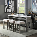 4Pc Pack Counter Height Table Set w/USB