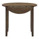 Round Dining Table w/Drop Leaf