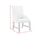 Montrose Dining Host Chair with Light Grey Fabric in Espresso (2 Per Carton)