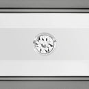 Avril Chairside Table with Power/USB in Silver