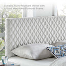 Angela Twin Performance Velvet Headboard